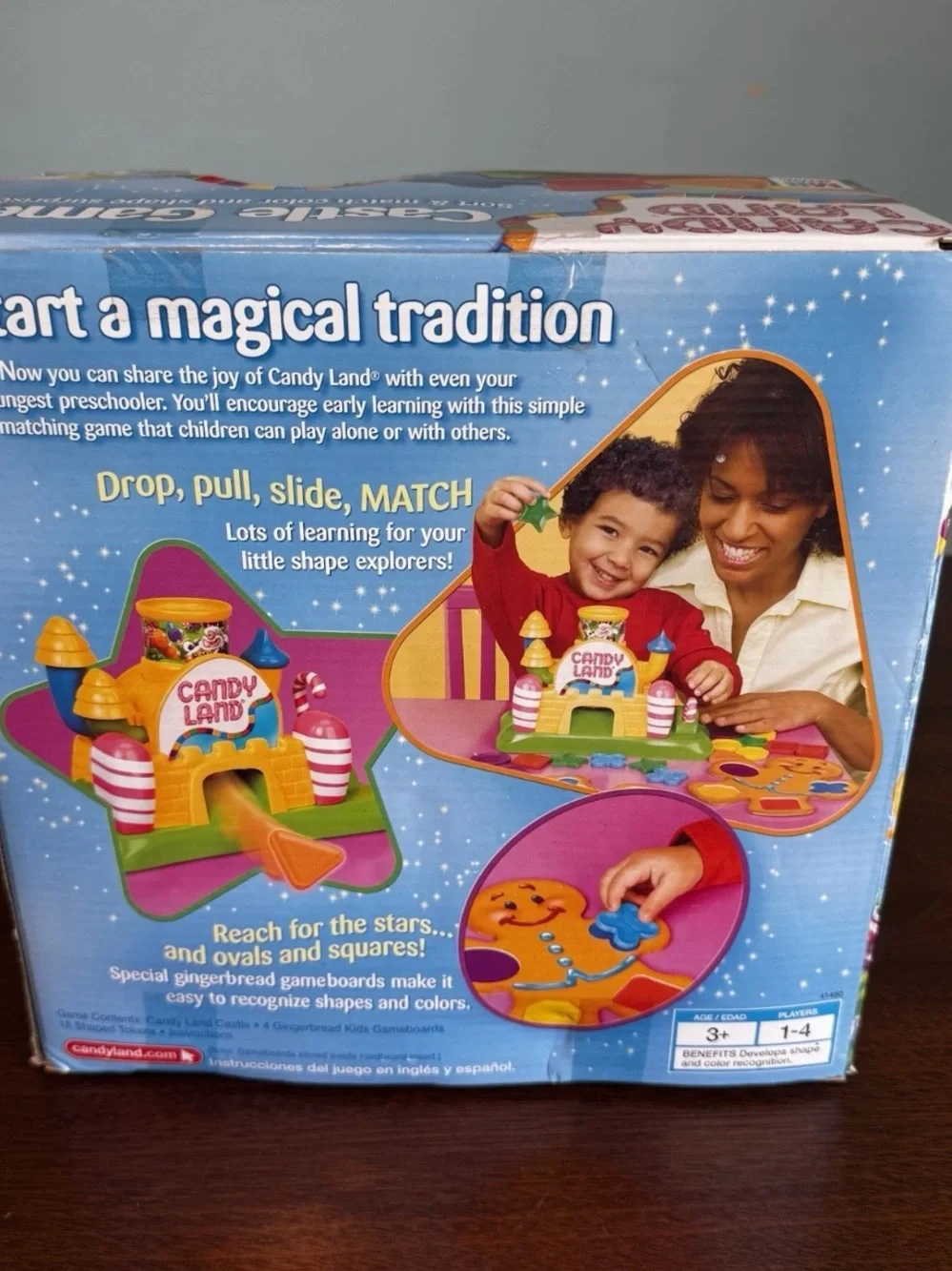 Rare Candy Land Castle Game Shape-Sorting Learning Fun Preschool Toddler